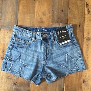 Art Class star patch Blue denim Jean Shorts medium 8 girls
